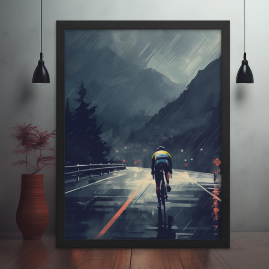 Resilience Ride: Against the Storm Framed Poster