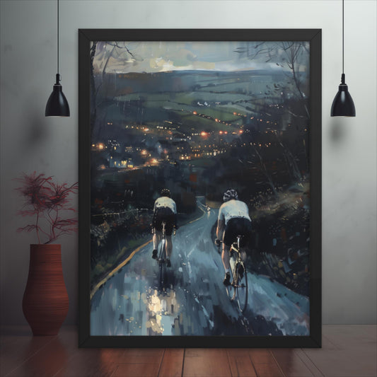 The Day's End on Two Wheels Framed poster