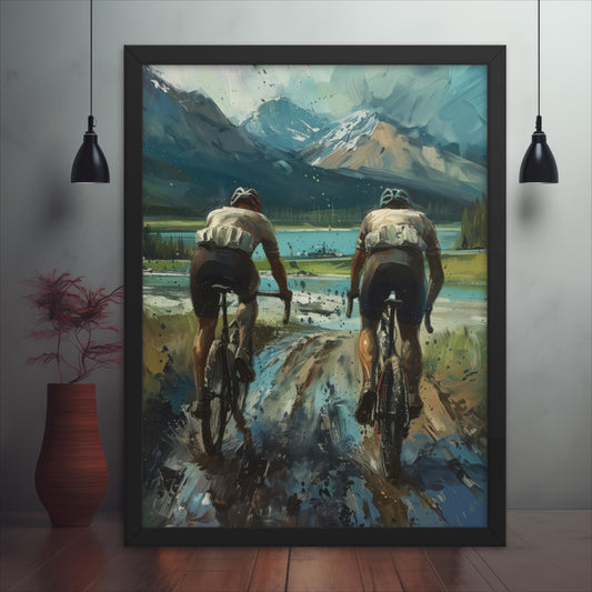 Muddy Rivals - Lakeside Sprint Framed poster