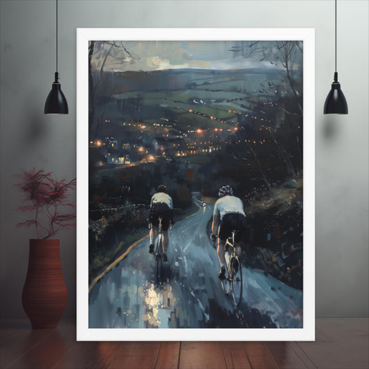 The Day's End on Two Wheels Framed poster