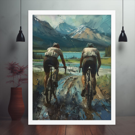 Muddy Rivals - Lakeside Sprint Framed poster