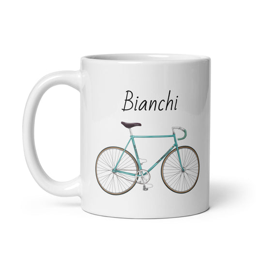 Vintage Bianchi Cycling Mug