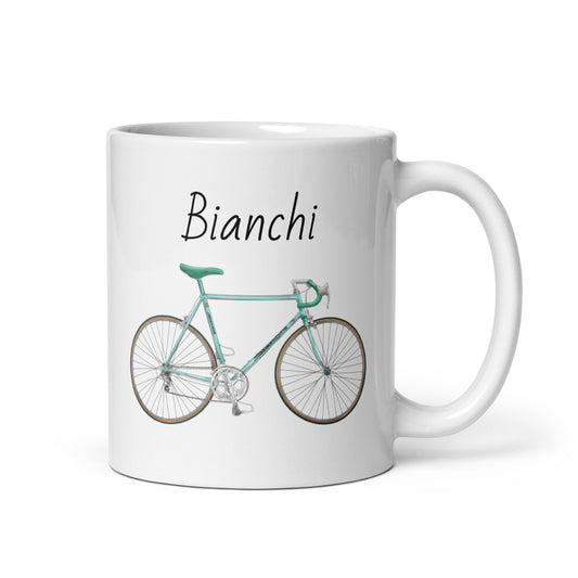 Vintage Bianchi Cycling Mug