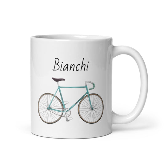 Vintage Bianchi Cycling Mug