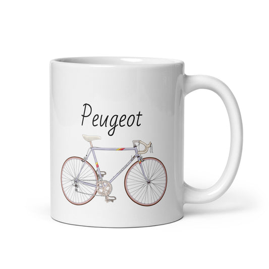 Vintage Peugeot Cycling Mug