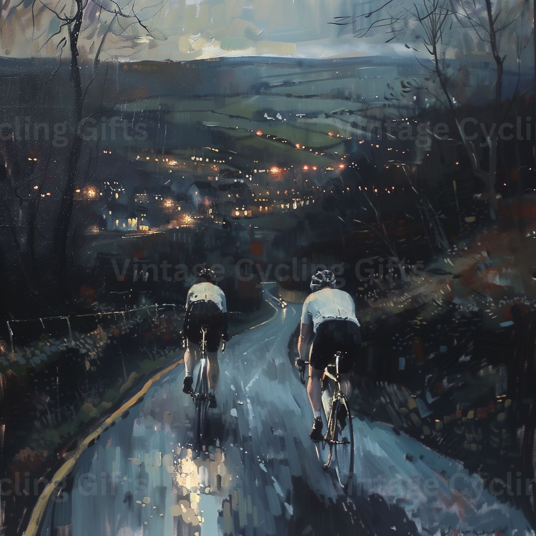 The Day's End on Two Wheels Canvas Print