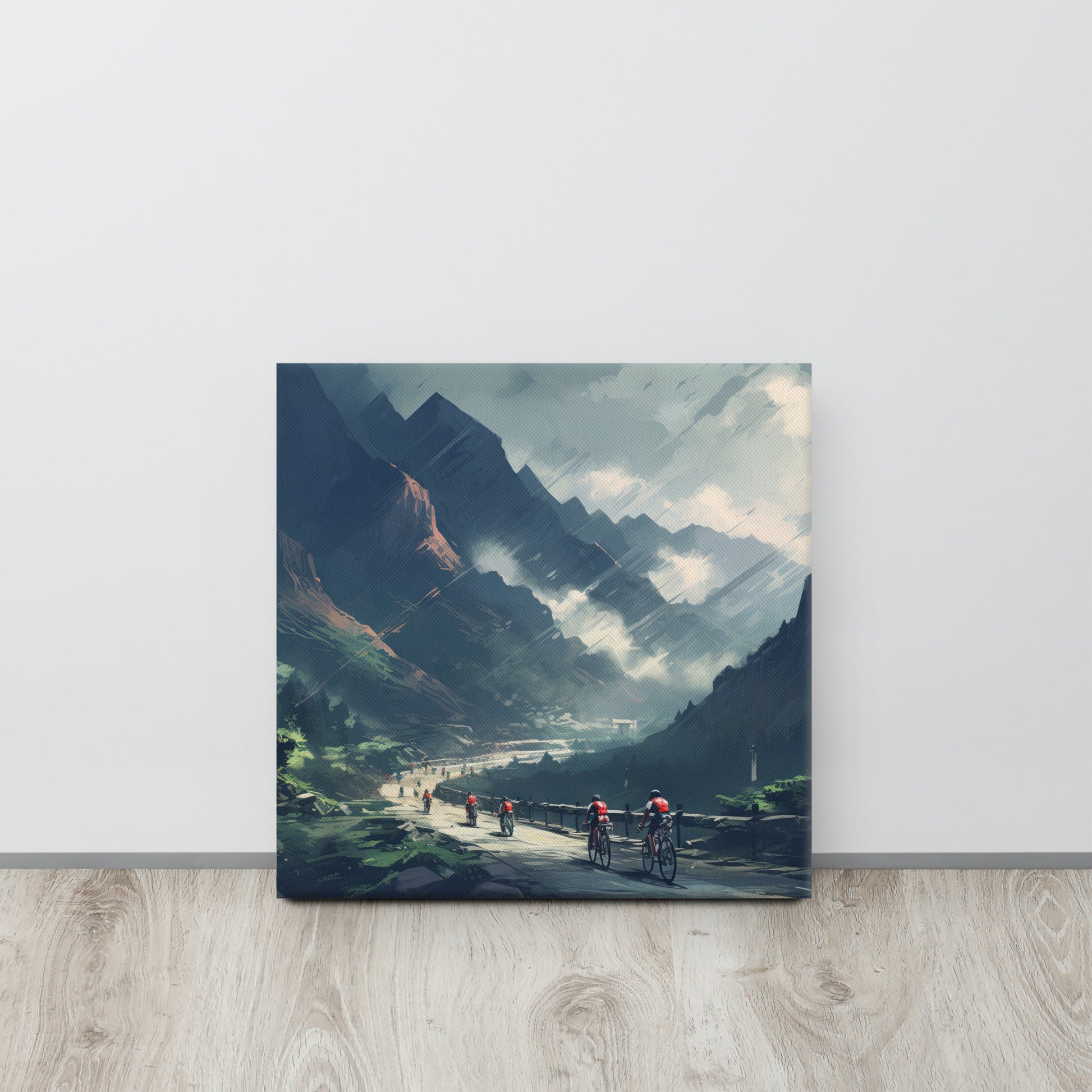 Peak Pursuits - A Glimpse into the Mountainous Journey Canvas Print