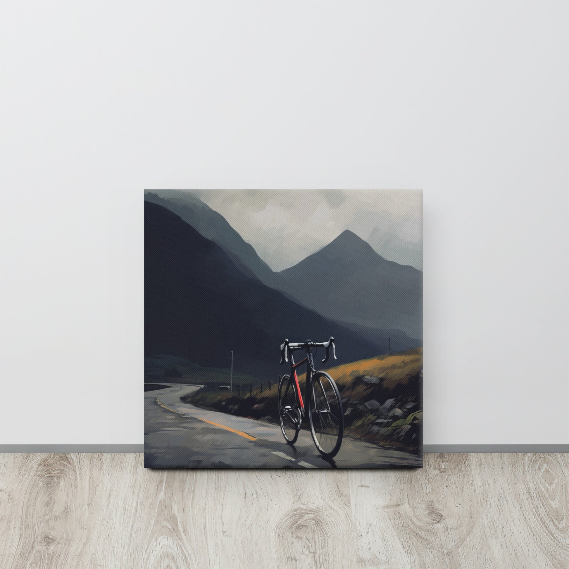 Whispers of the Highlands - Misty Mountain Ride Canvas Print