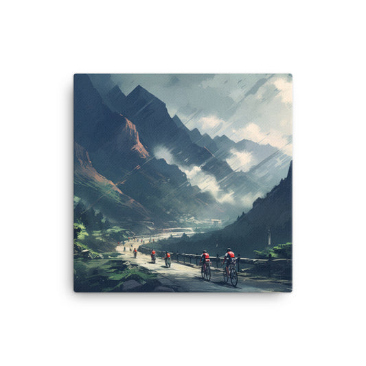 Peak Pursuits - A Glimpse into the Mountainous Journey Canvas Print