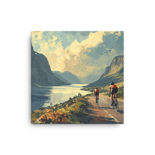 Fjord Sprint: Norway's Scenic Duel Canvas Print