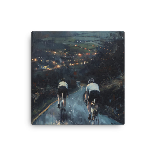 The Day's End on Two Wheels Canvas Print