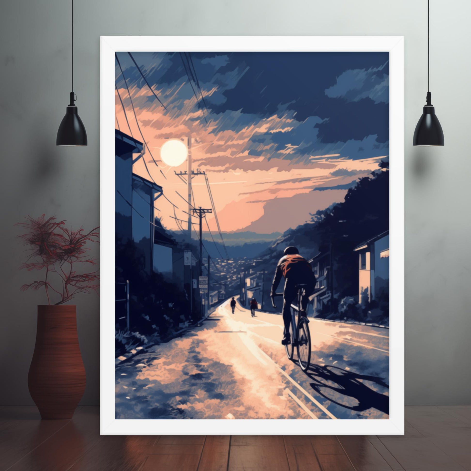 Ambient Ride Framed Cycling Poster