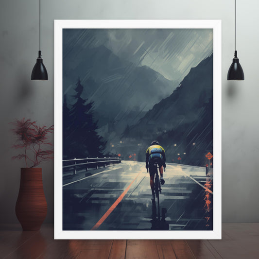 Resilience Ride: Against the Storm Framed Poster
