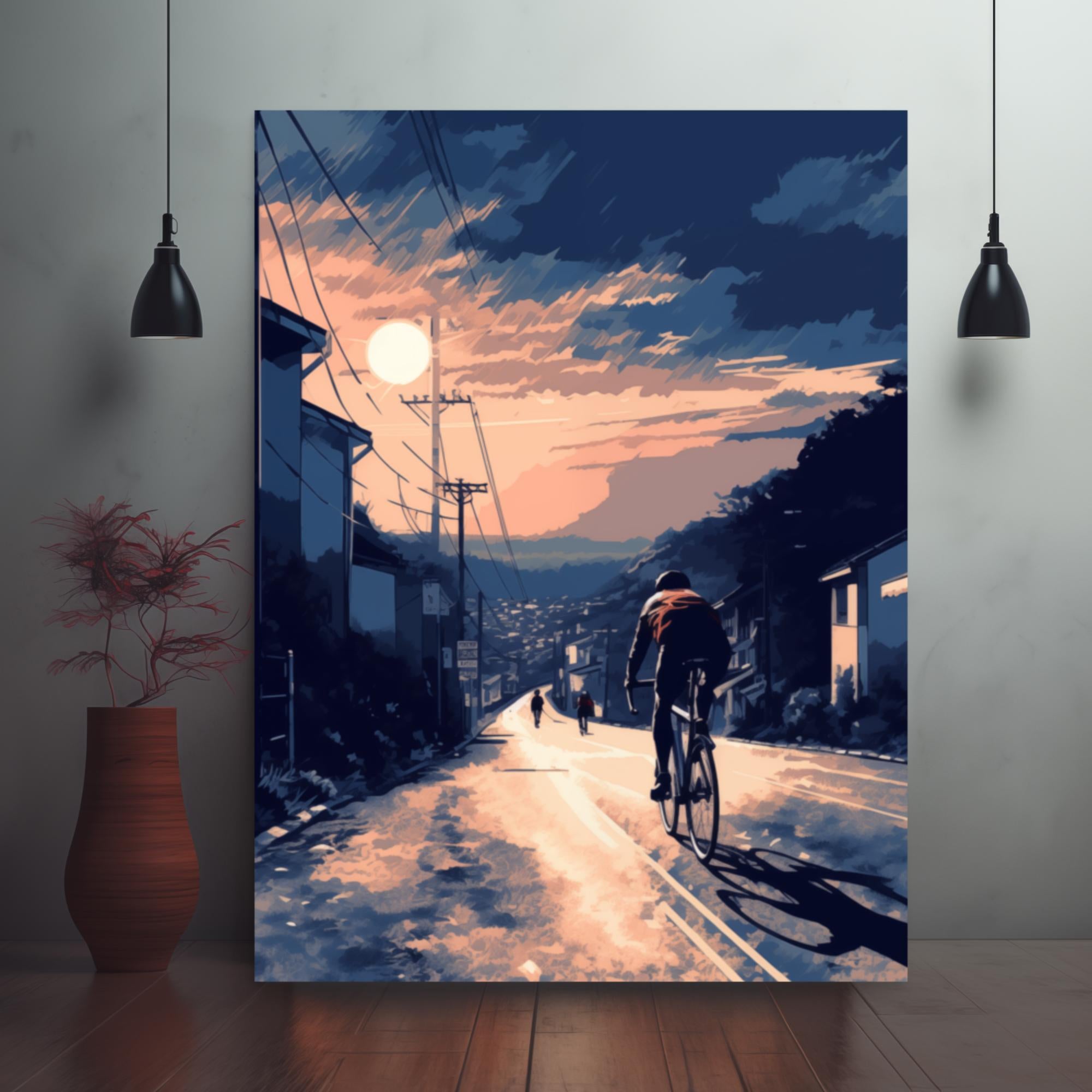 Ambient Ride Framed Cycling Poster