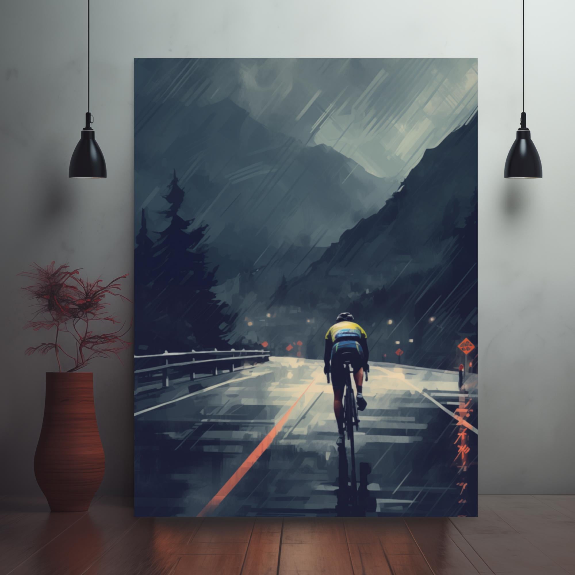 Resilience Ride: Against the Storm Framed Poster