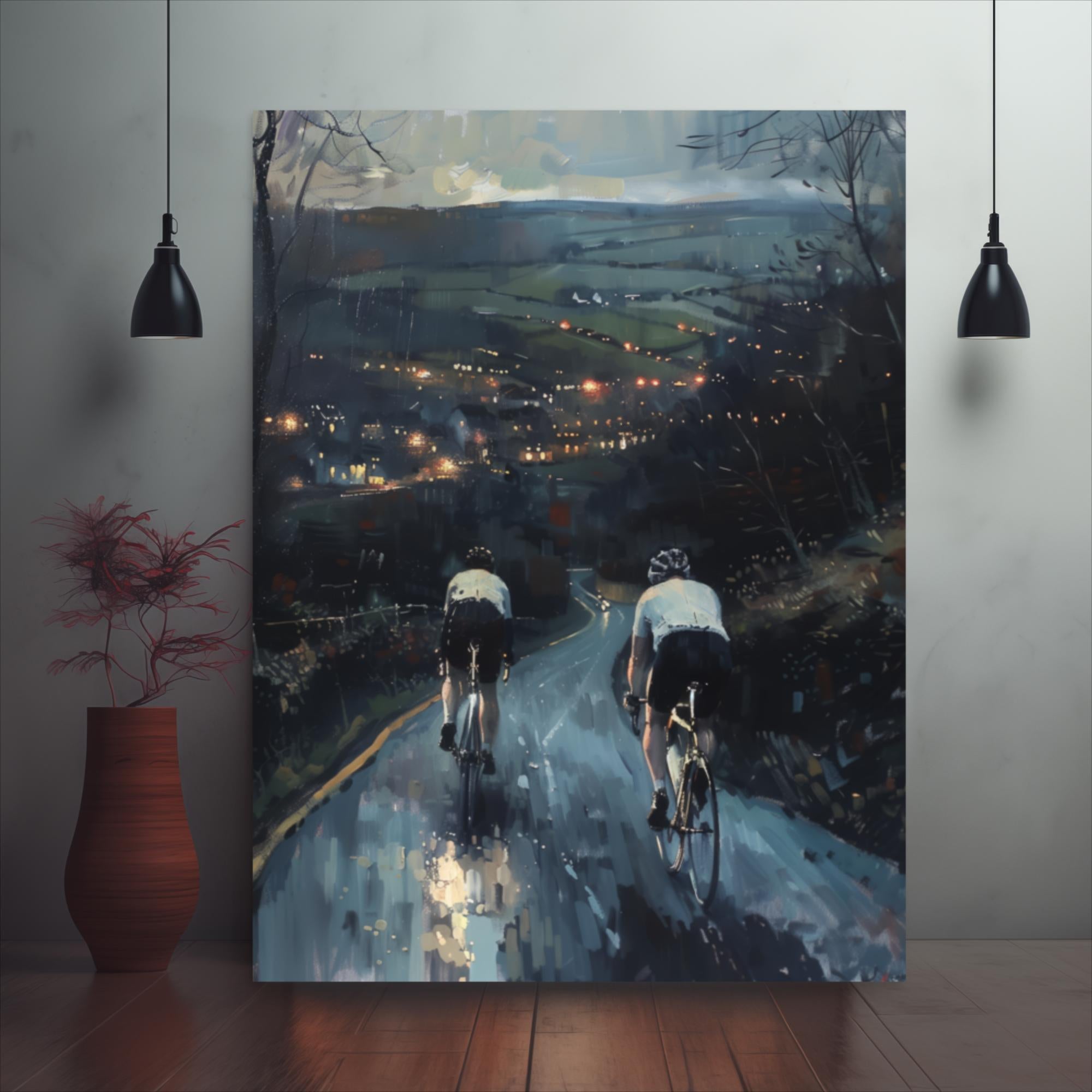 The Day's End on Two Wheels Framed poster