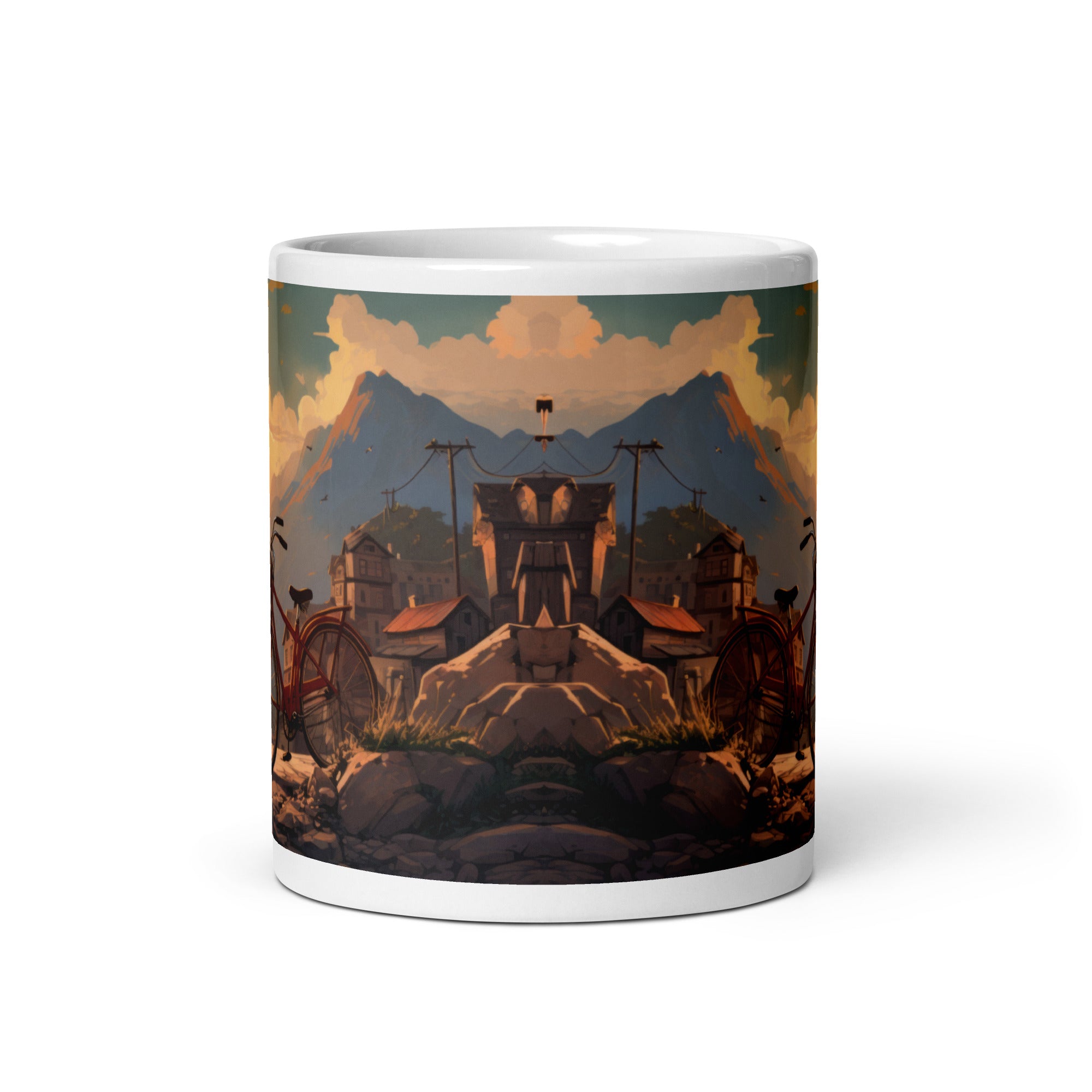 Town By The Mountains Cycling Mug