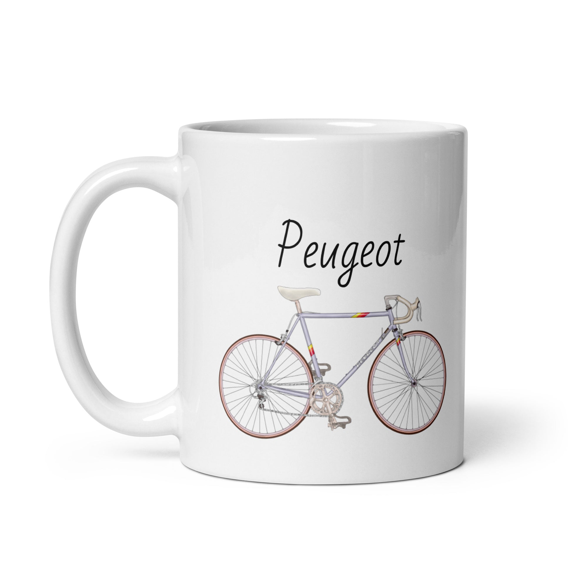 Vintage Peugeot Cycling Mug