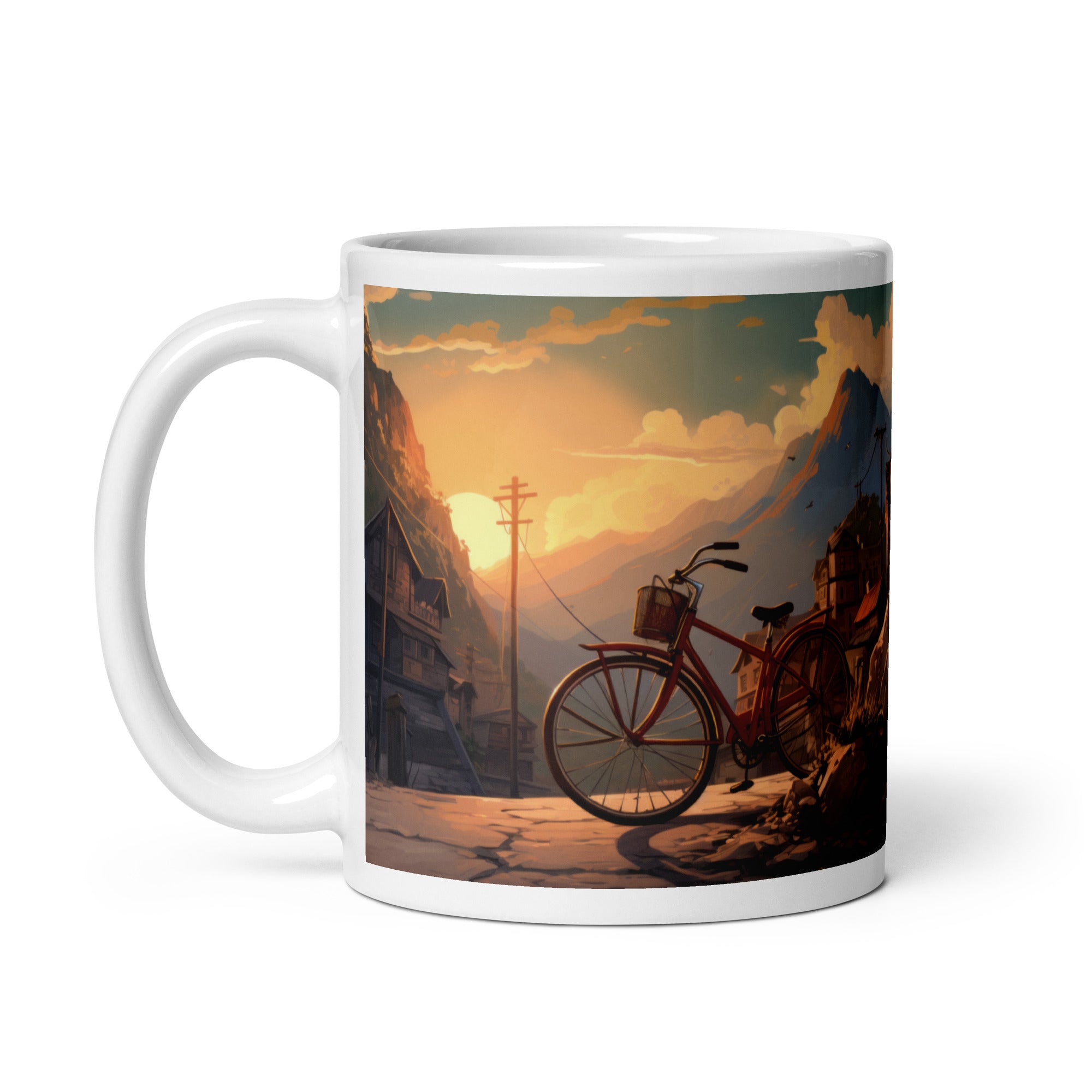 Town By The Mountains Cycling Mug