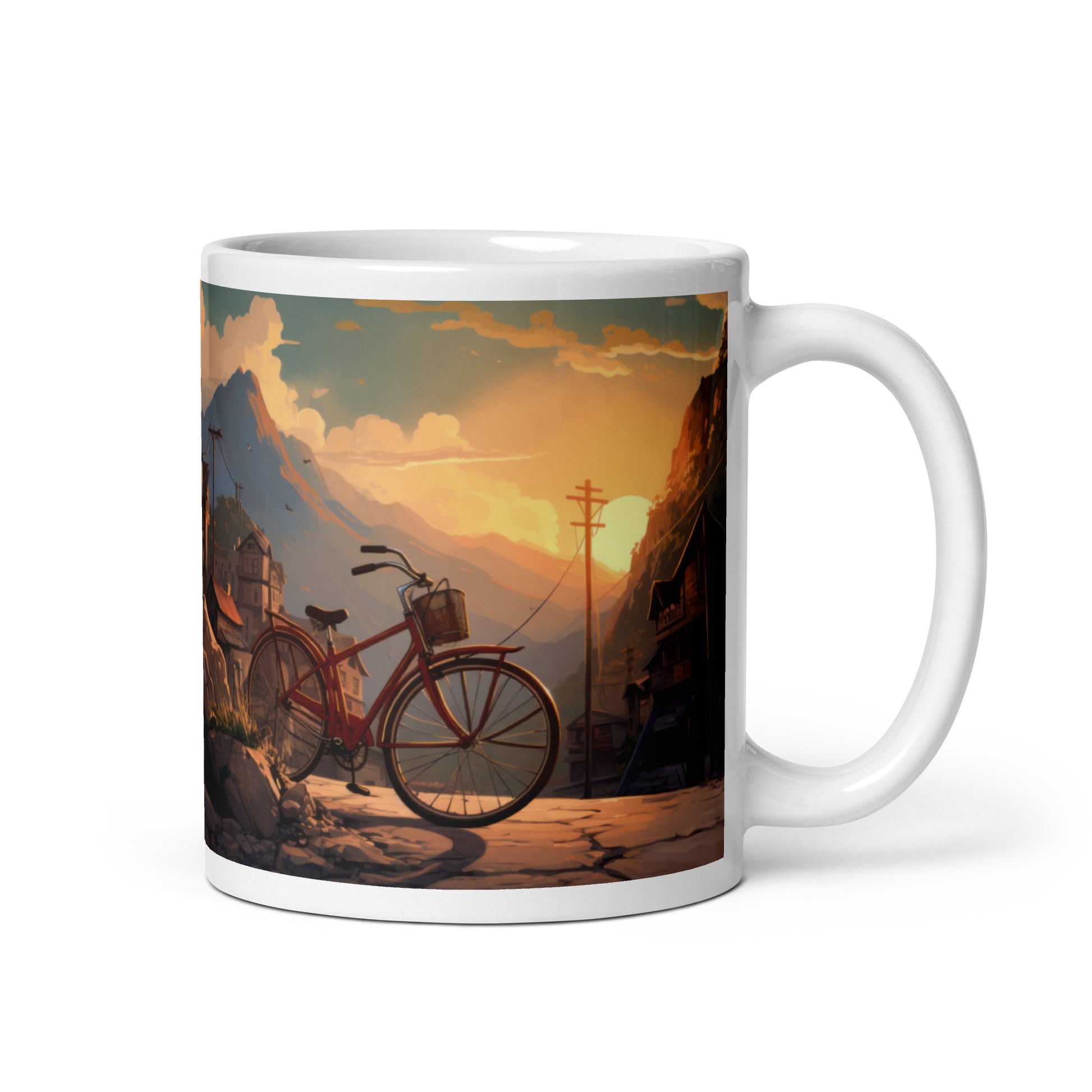 Town By The Mountains Cycling Mug